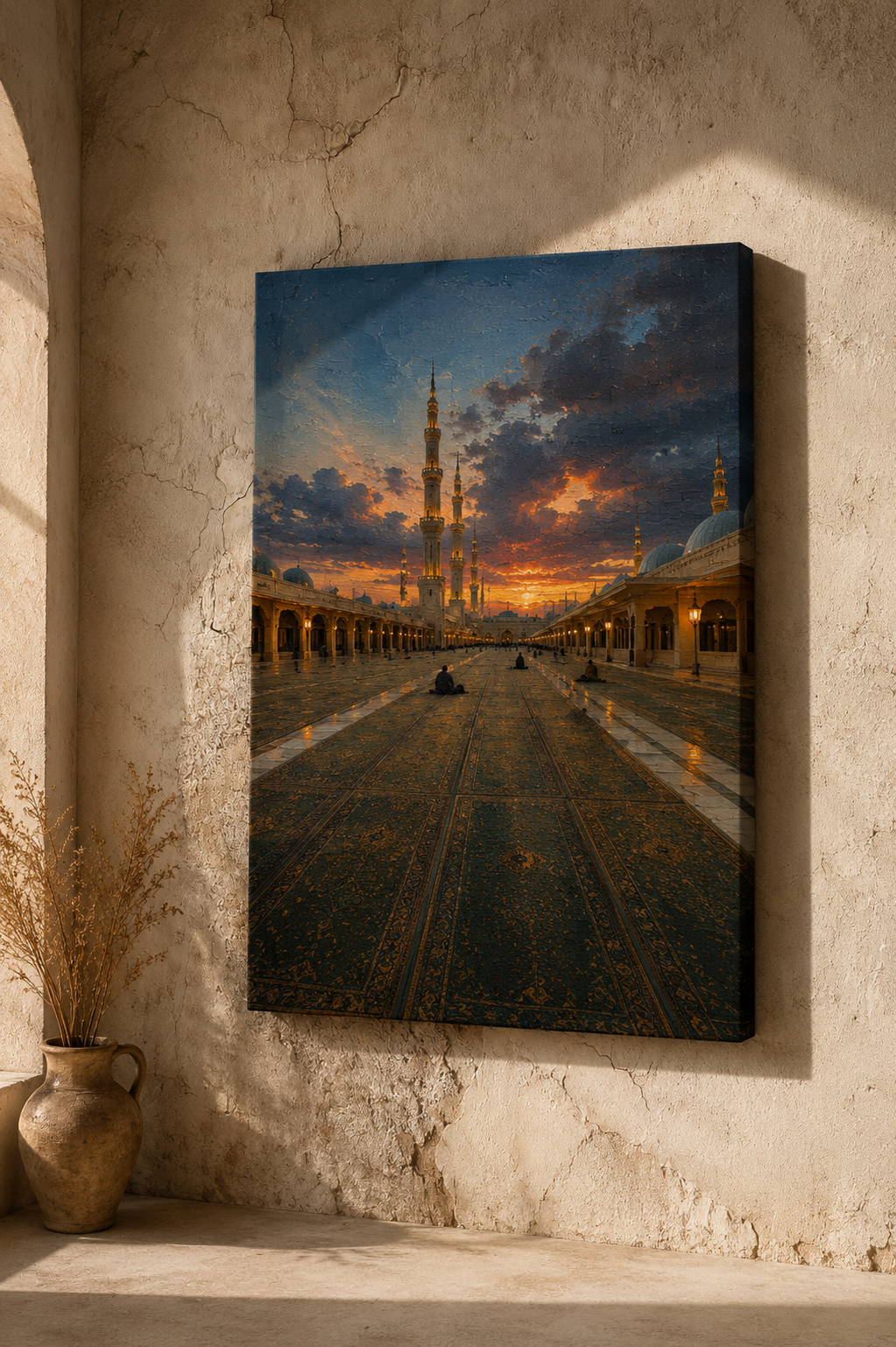 Madinah at Dusk Canvas Al Safar Art Co.