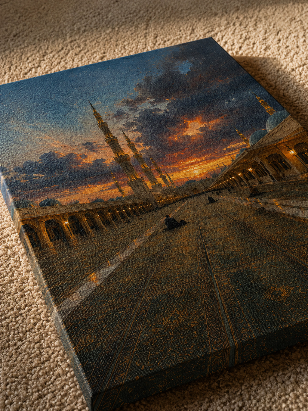 Madinah at Dusk Canvas Al Safar Art Co.
